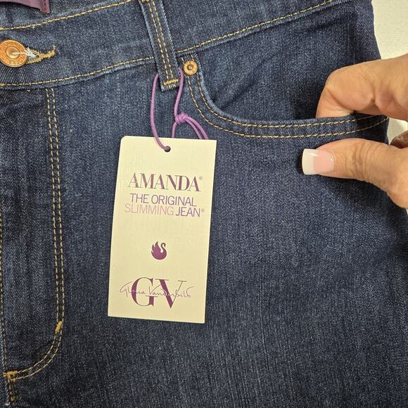 Gloria Vanderbilt AMANDA Jeans Sz 18 Tapered Leg Classic Rise Supreme Stretch - Picture 4 of 12